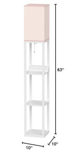 Brightech Maxwell Charger Floor Lamp with USB Ports & Outlet, Wood, Or ...