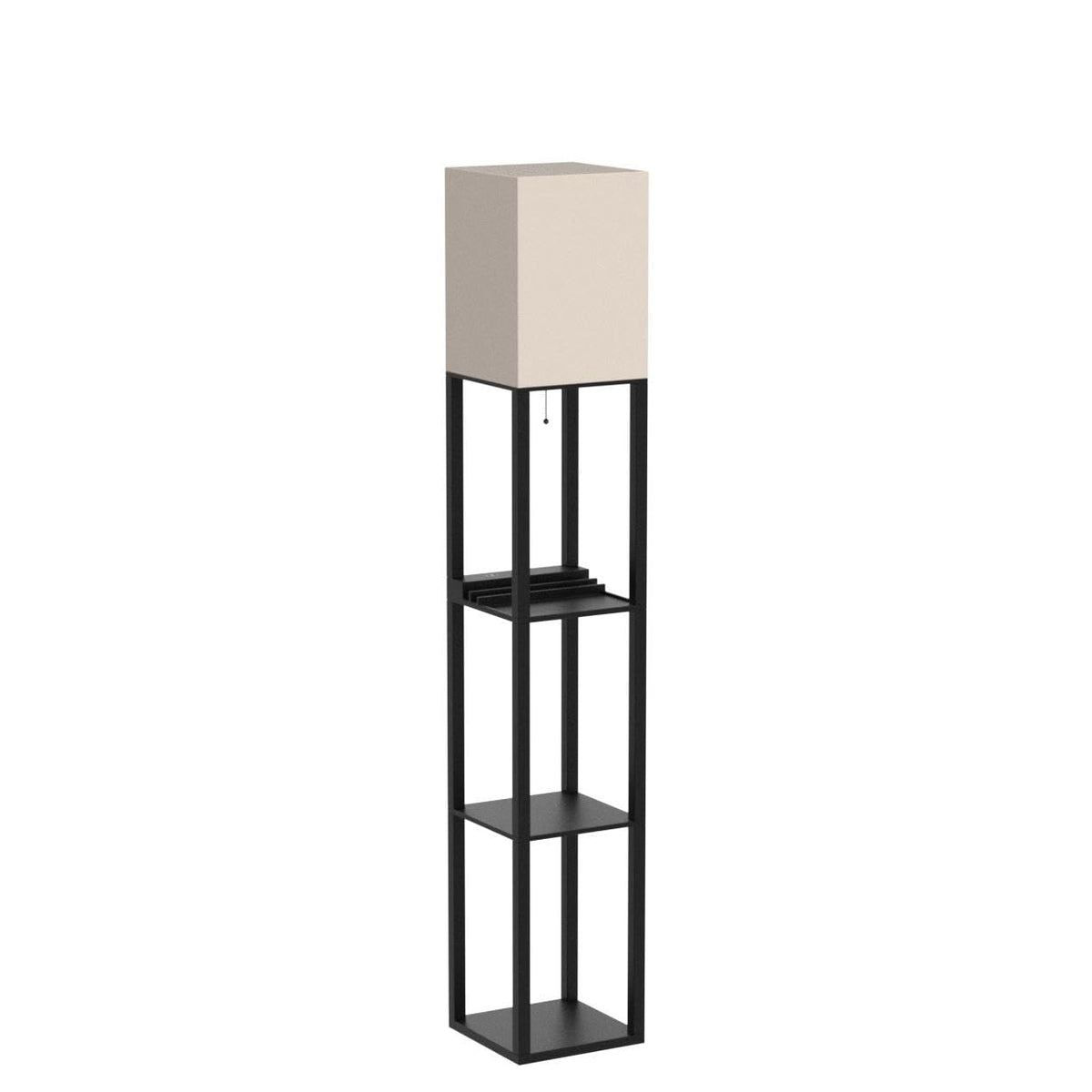 Brightech Maxwell Charger Floor Lamp with USB Ports & Electric Outlet ...