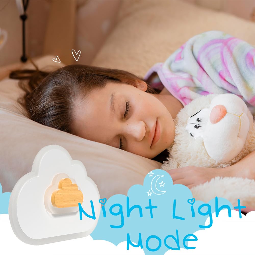 thumbnail image 2 of LED Ceiling Light 26W Wood Cloud Cartoon Kids Ceiling Light 2 of 14