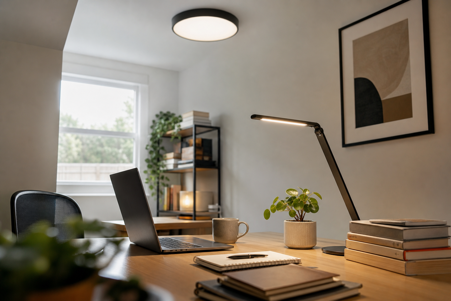 The Right Lighting Setup for a Home Office (Whether You're on Camera All Day or Just Need to Focus)