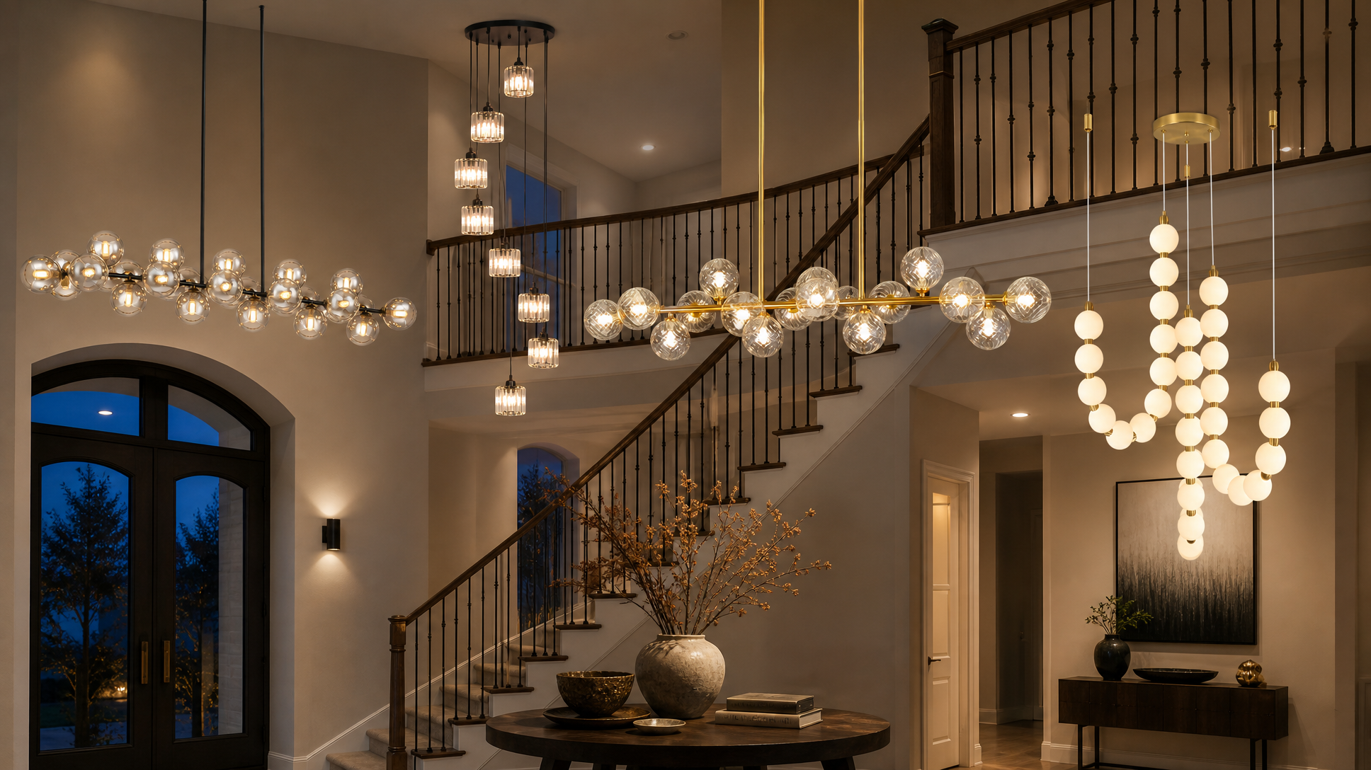 5 Modern Chandeliers Worth Considering If You Have a High Ceiling or an Open Stairwell