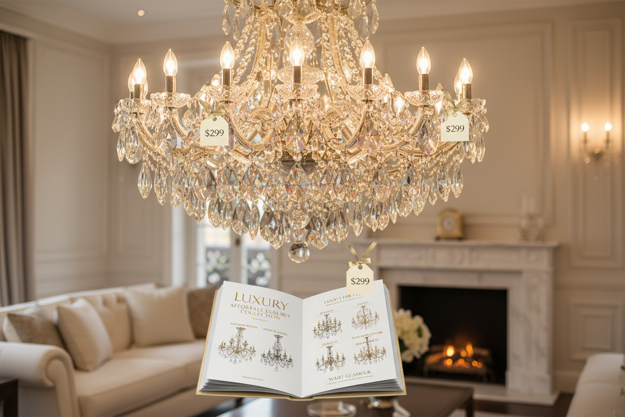 "Luxury and Affordable Chandeliers: Enhance Your Home's Ambiance with Style and Practicality"