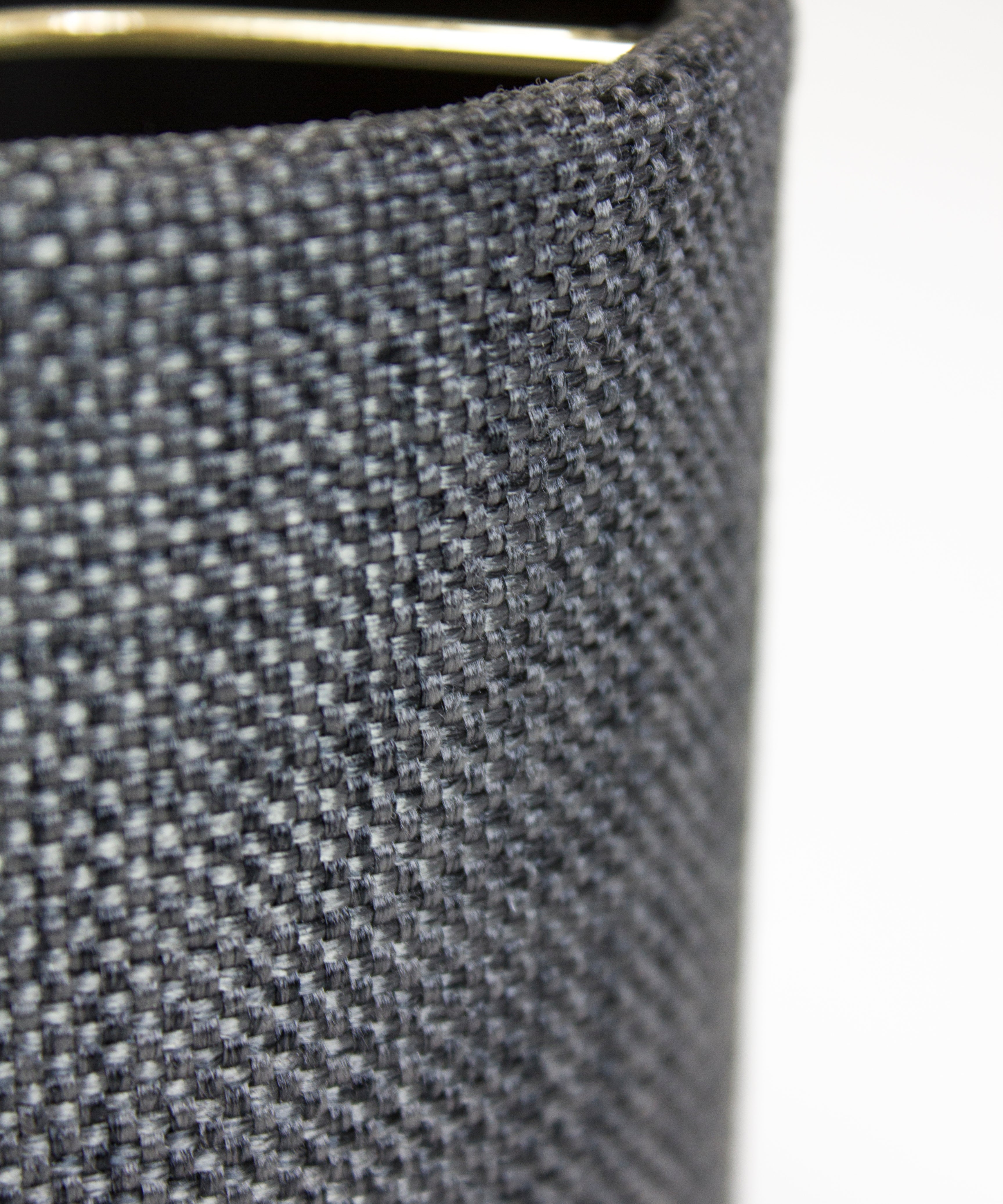 6"W x 5"H Set of 6 Granite Gray Burlap Drum Clip On Shade