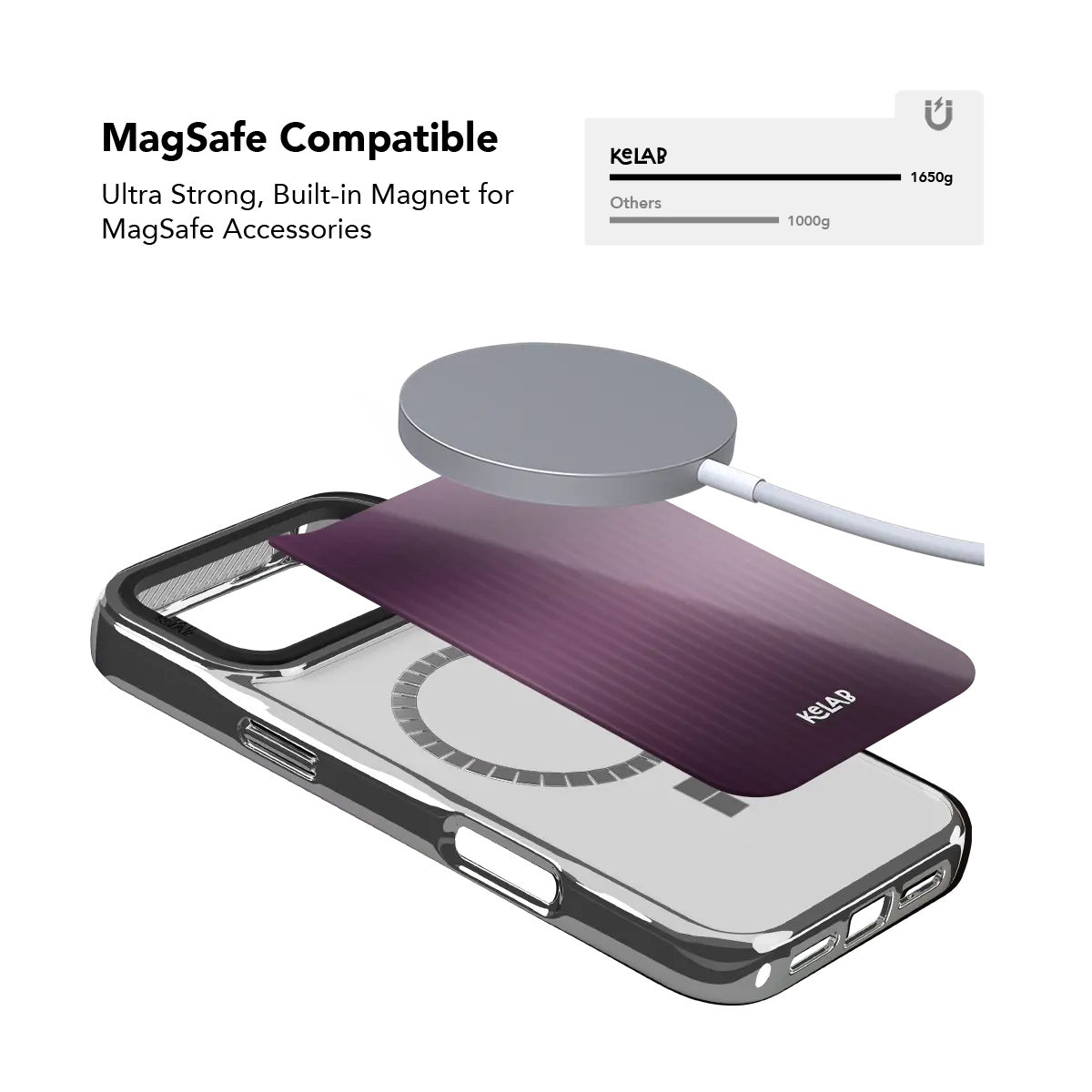 Violet Reverie | Purple Gradient Fluted Glass iPhone Case