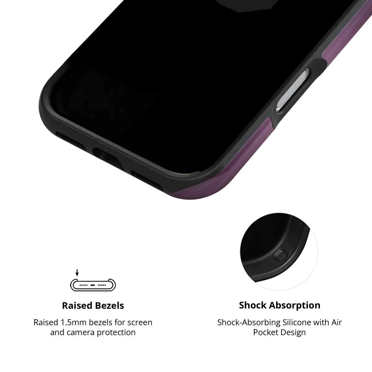 Violet Reverie | Purple Gradient Fluted Glass iPhone Case