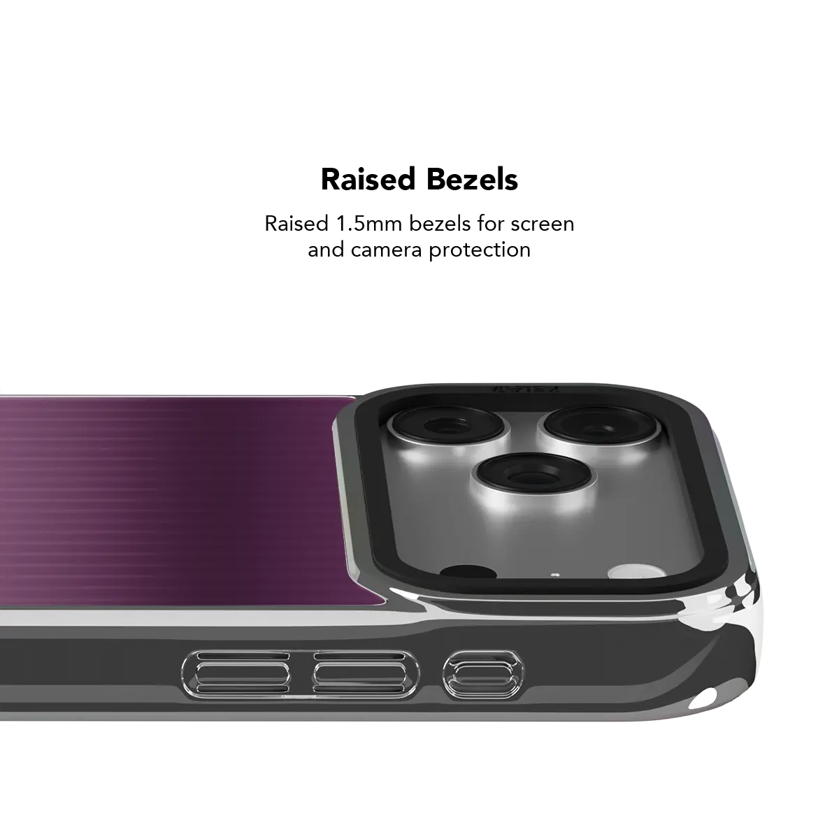 Violet Reverie | Purple Gradient Fluted Glass iPhone Case