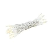 Novelty Lights 20 Light Clear Christmas Craft Mini Light Set, Non-Connectable, White Wire, 8' Long