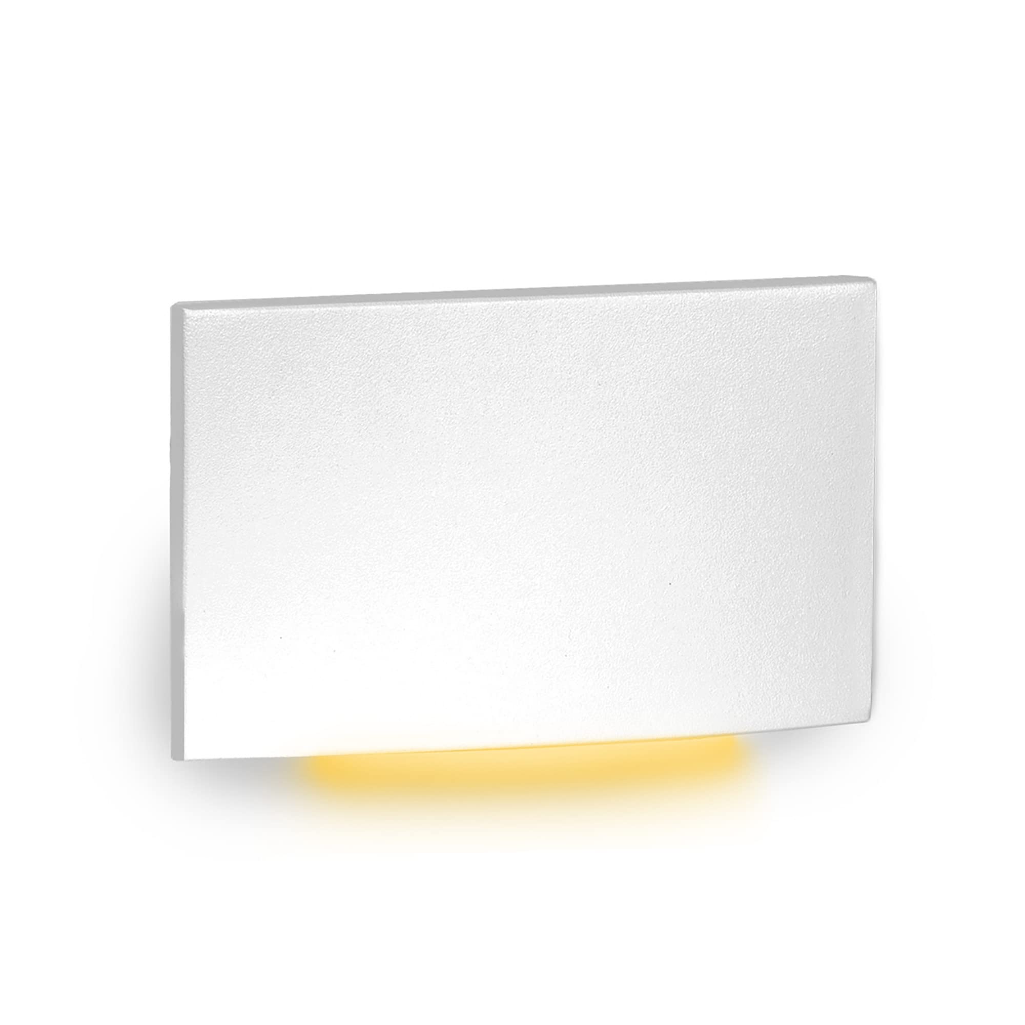 WAC Lighting LEDme Horizontal Scoop Wall Light, 120V, Amber 1800K, Aluminum, White, Model WL-LED110-AM-WT
