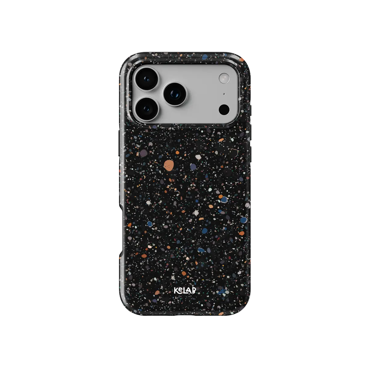 Obsidian Mist | Black Paint Splatter iPhone Case