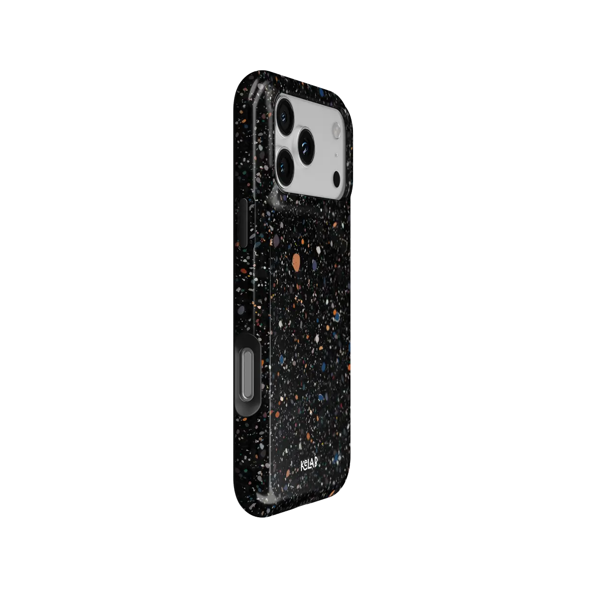 Obsidian Mist | Black Paint Splatter iPhone Case