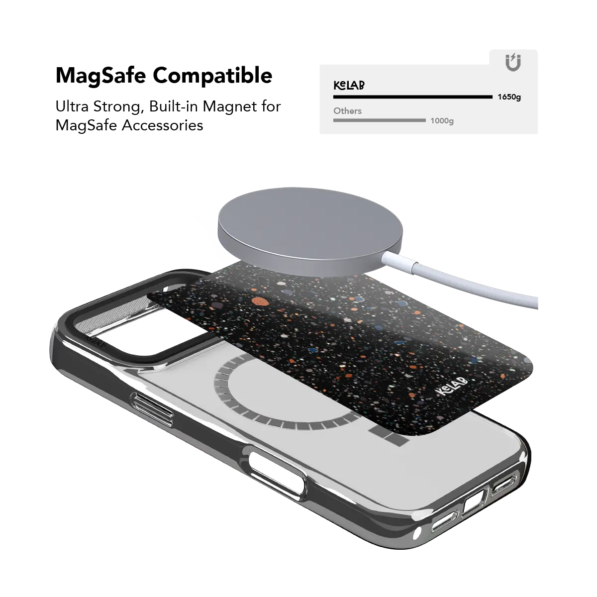 Obsidian Mist | Black Paint Splatter iPhone Case