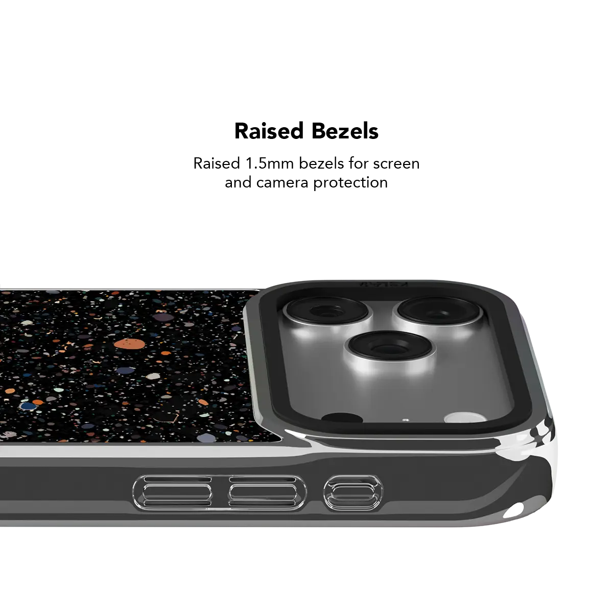 Obsidian Mist | Black Paint Splatter iPhone Case