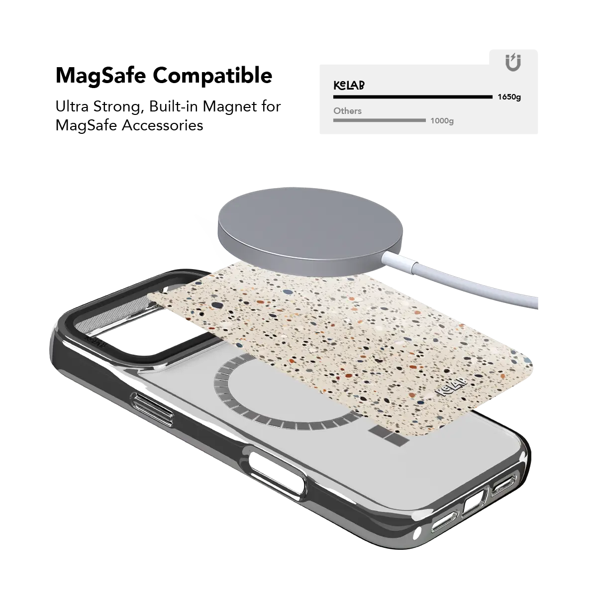 Ivory Haze | Ivory Paint Splatter iPhone Case