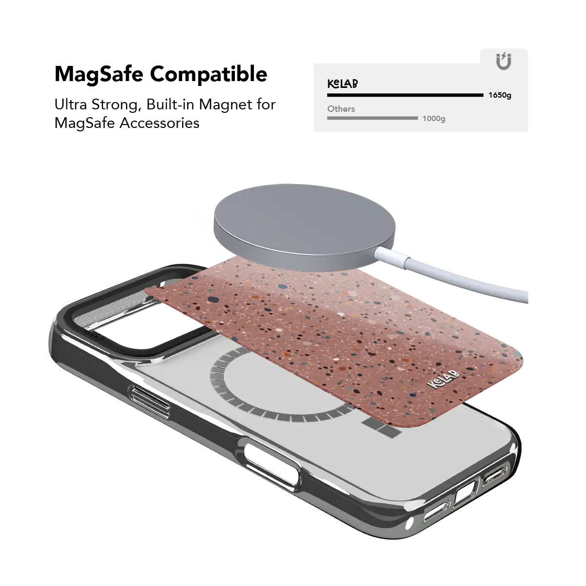 Rose Clay | Pink Paint Splatter iPhone Case