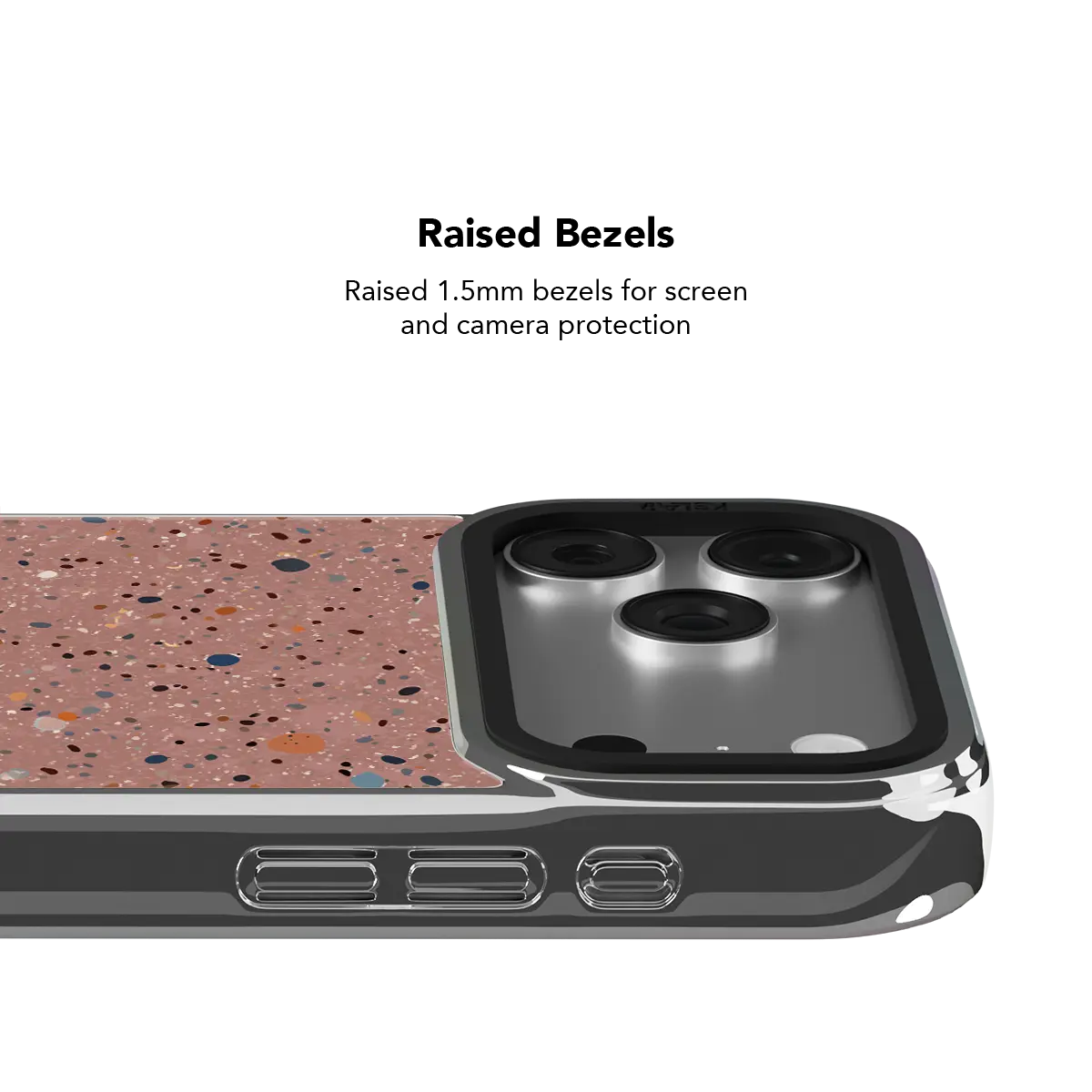 Rose Clay | Pink Paint Splatter iPhone Case