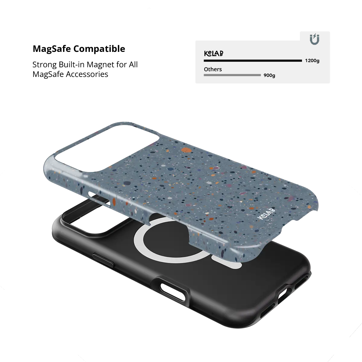Seaside Drift | Blue Paint Splatter iPhone Case