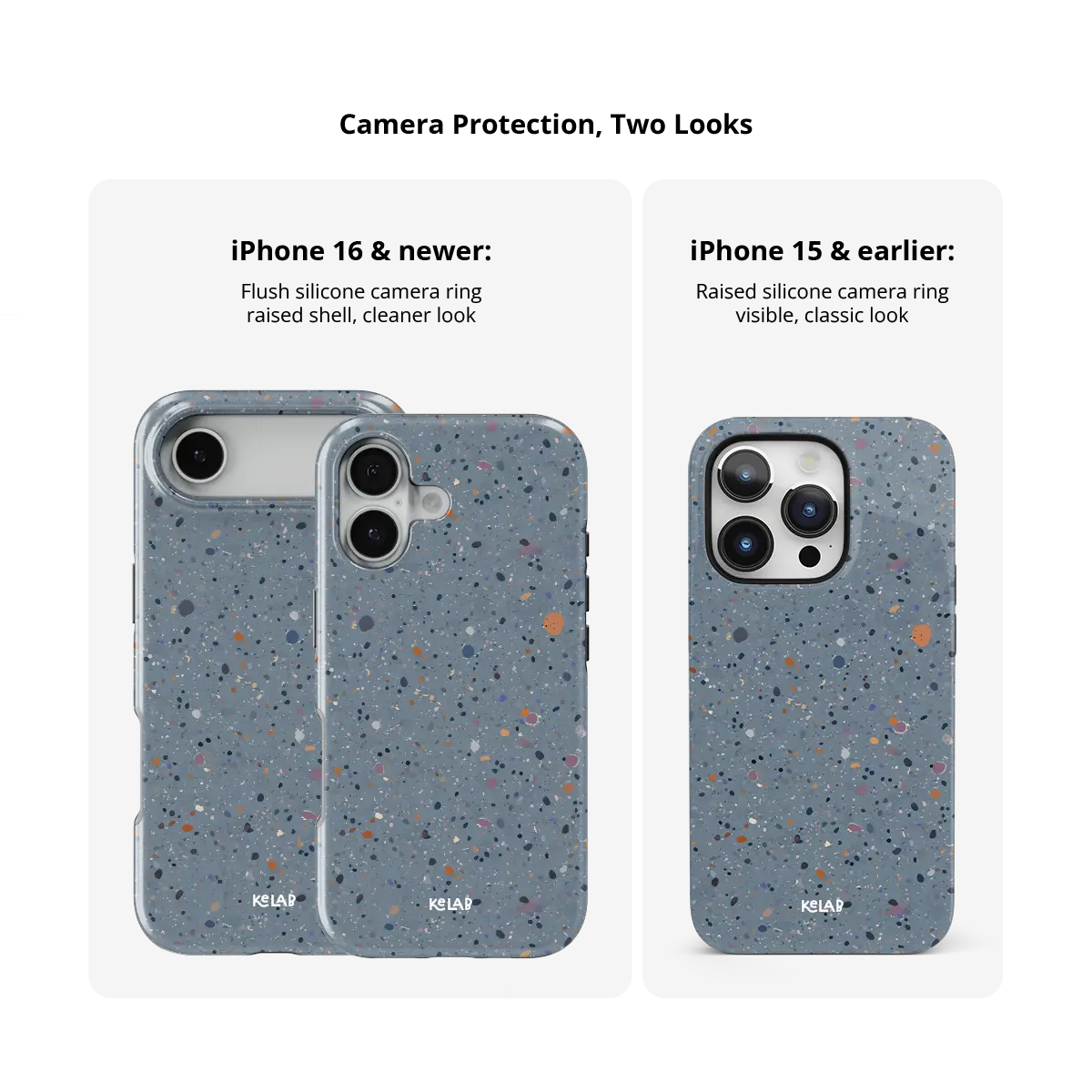 Seaside Drift | Blue Paint Splatter iPhone Case