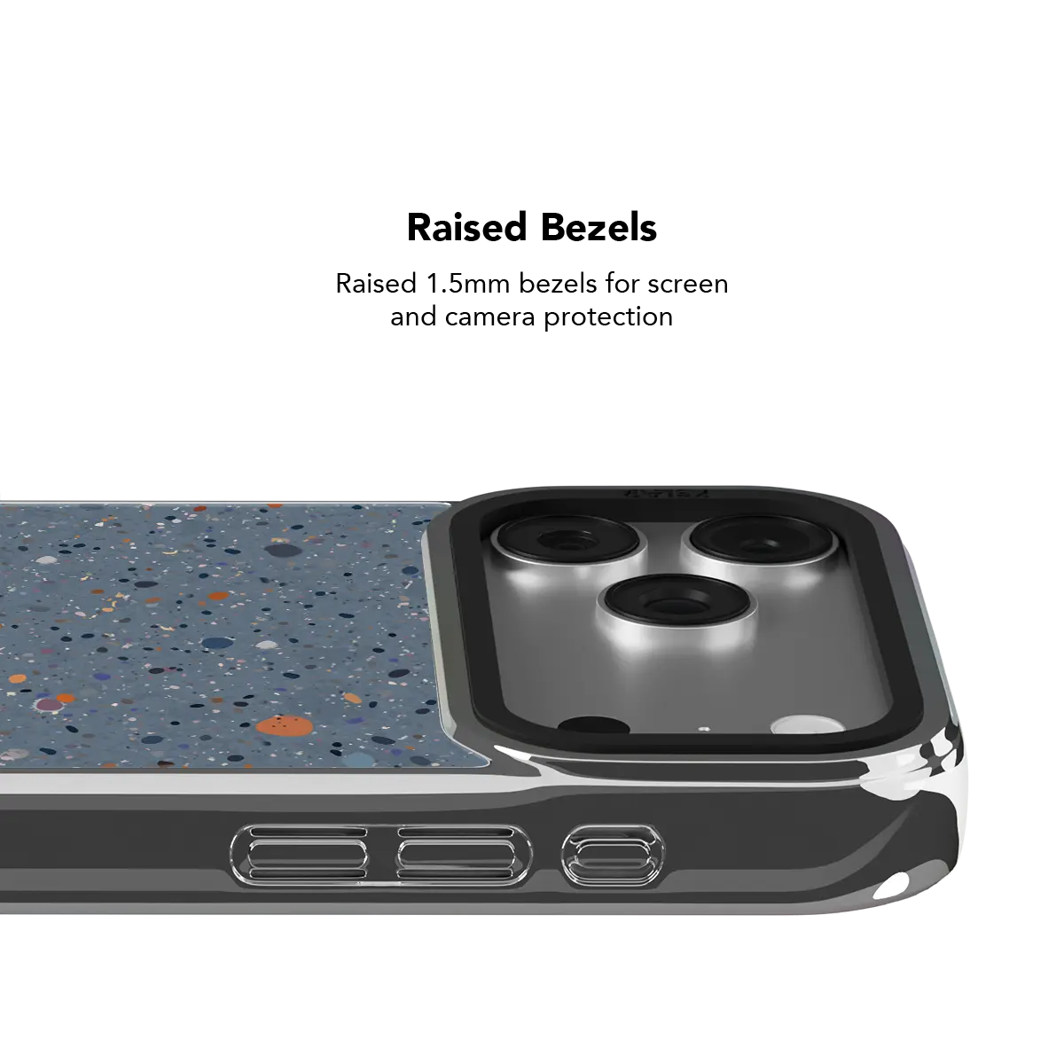 Seaside Drift | Blue Paint Splatter iPhone Case