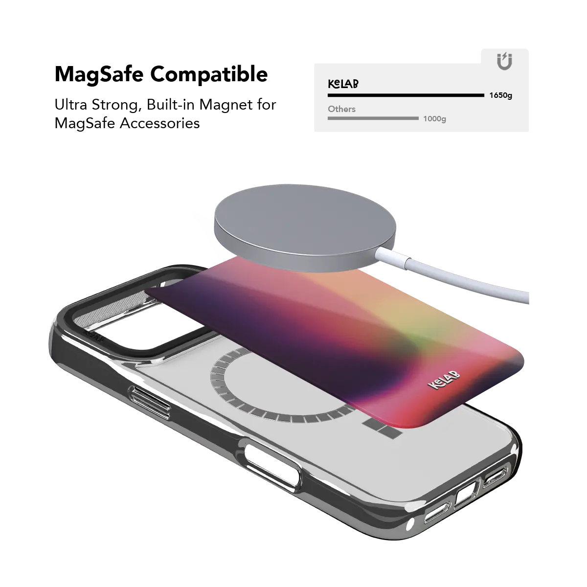 Lucid Ember | Purple Gradient Aura iPhone Case