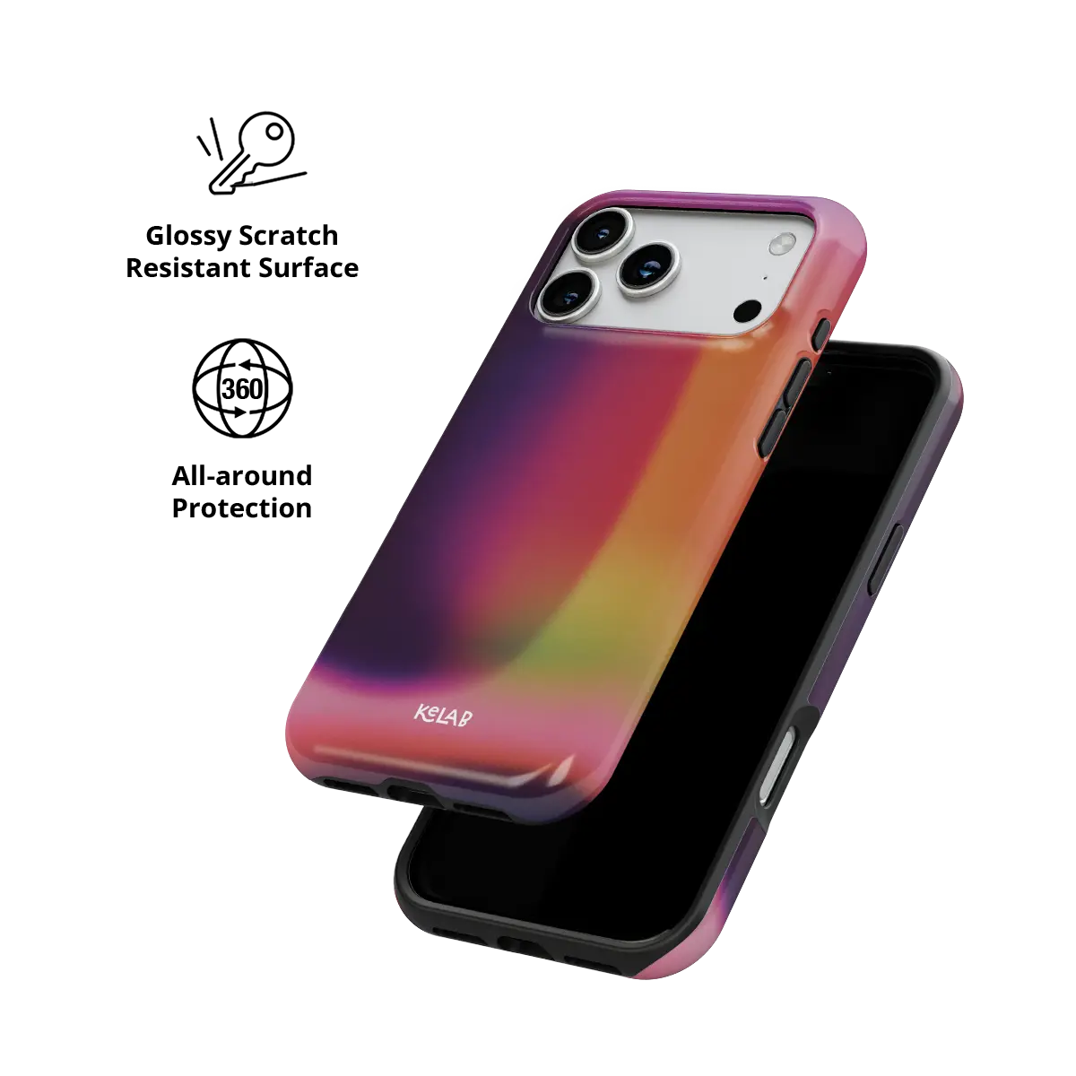Lucid Ember | Purple Gradient Aura iPhone Case