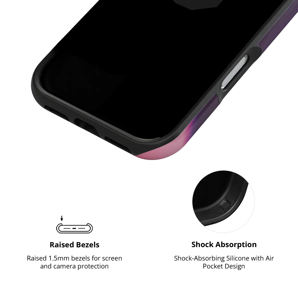Lucid Ember | Purple Gradient Aura iPhone Case