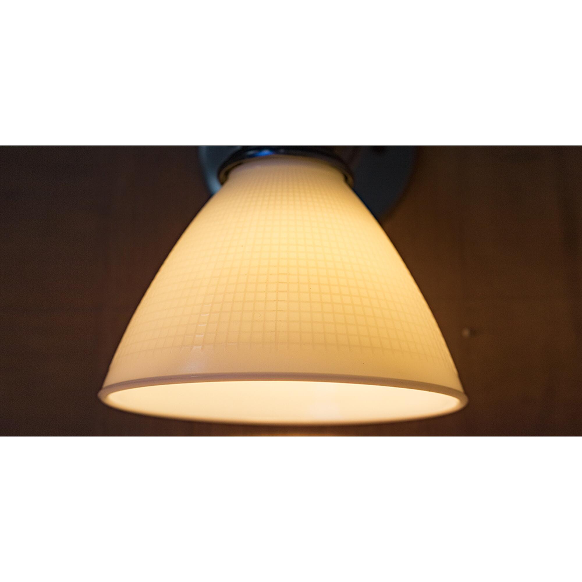 6 Inch Diameter Milky White Reflector-Type IES Replacement Glass Shade for Stiffel