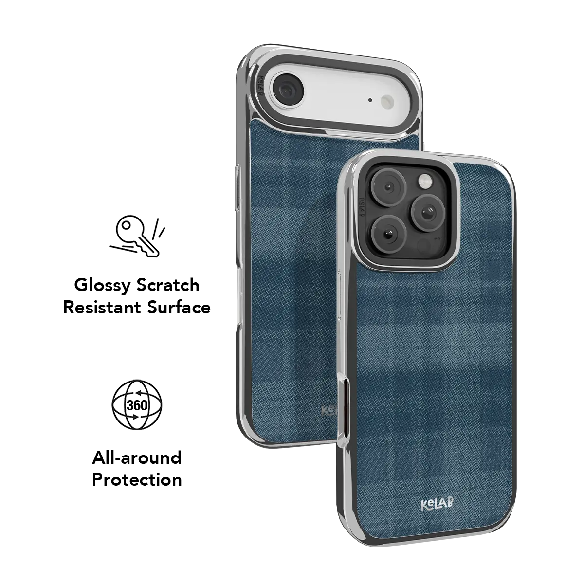 Denim | Blue Flannel Plaid iPhone Case