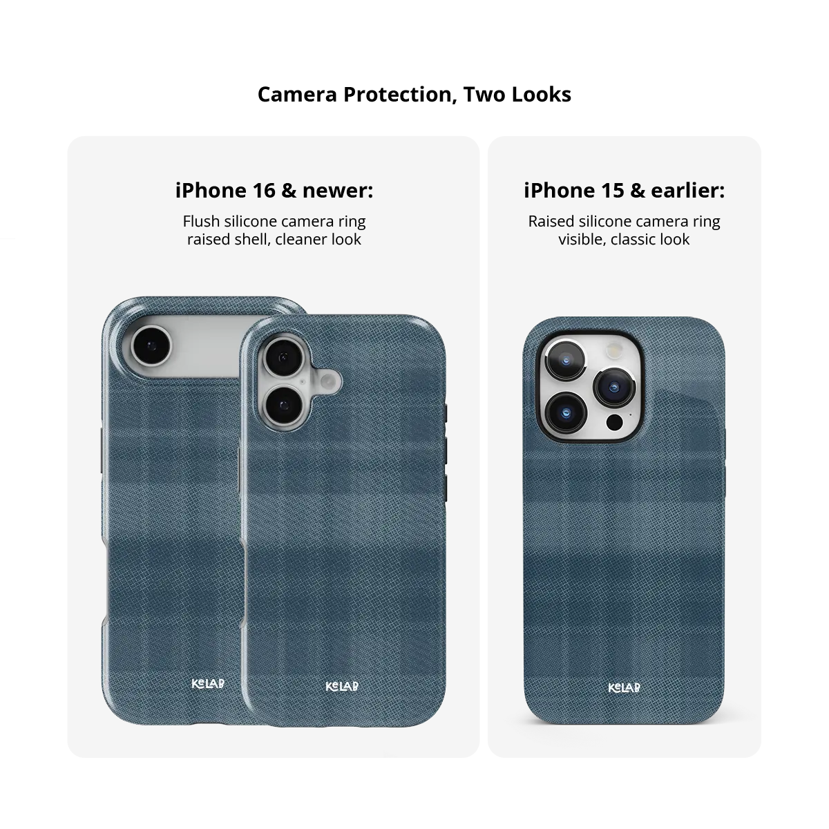 Denim | Blue Flannel Plaid iPhone Case