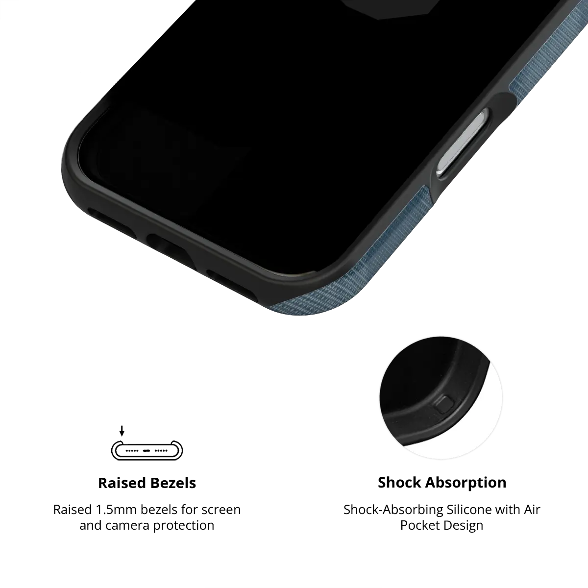 Denim | Blue Flannel Plaid iPhone Case