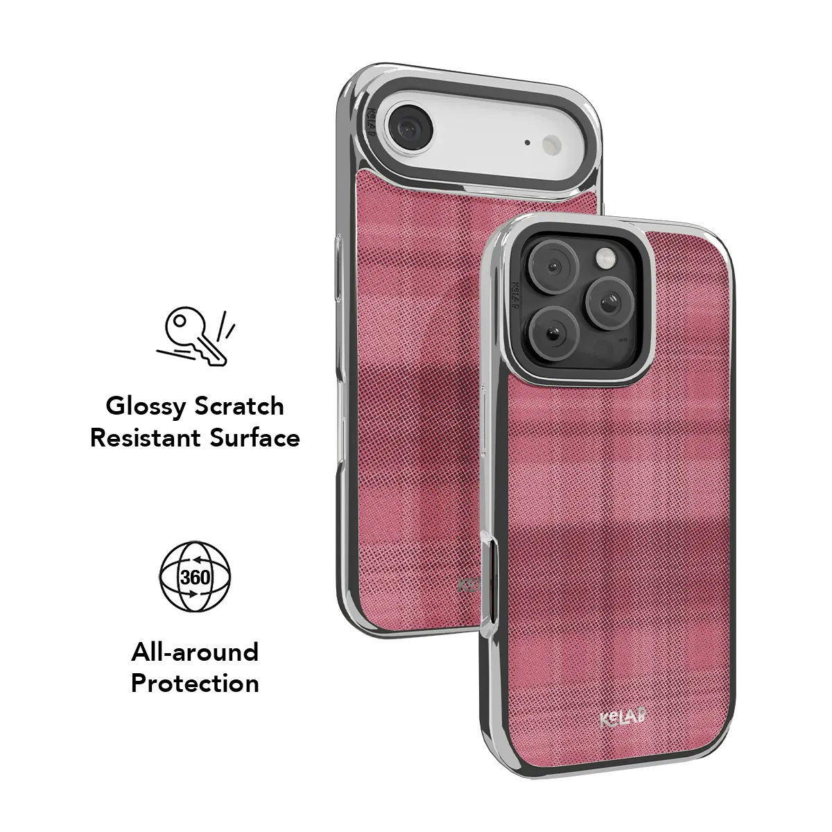 Rosé | Pink Flannel Plaid iPhone Case