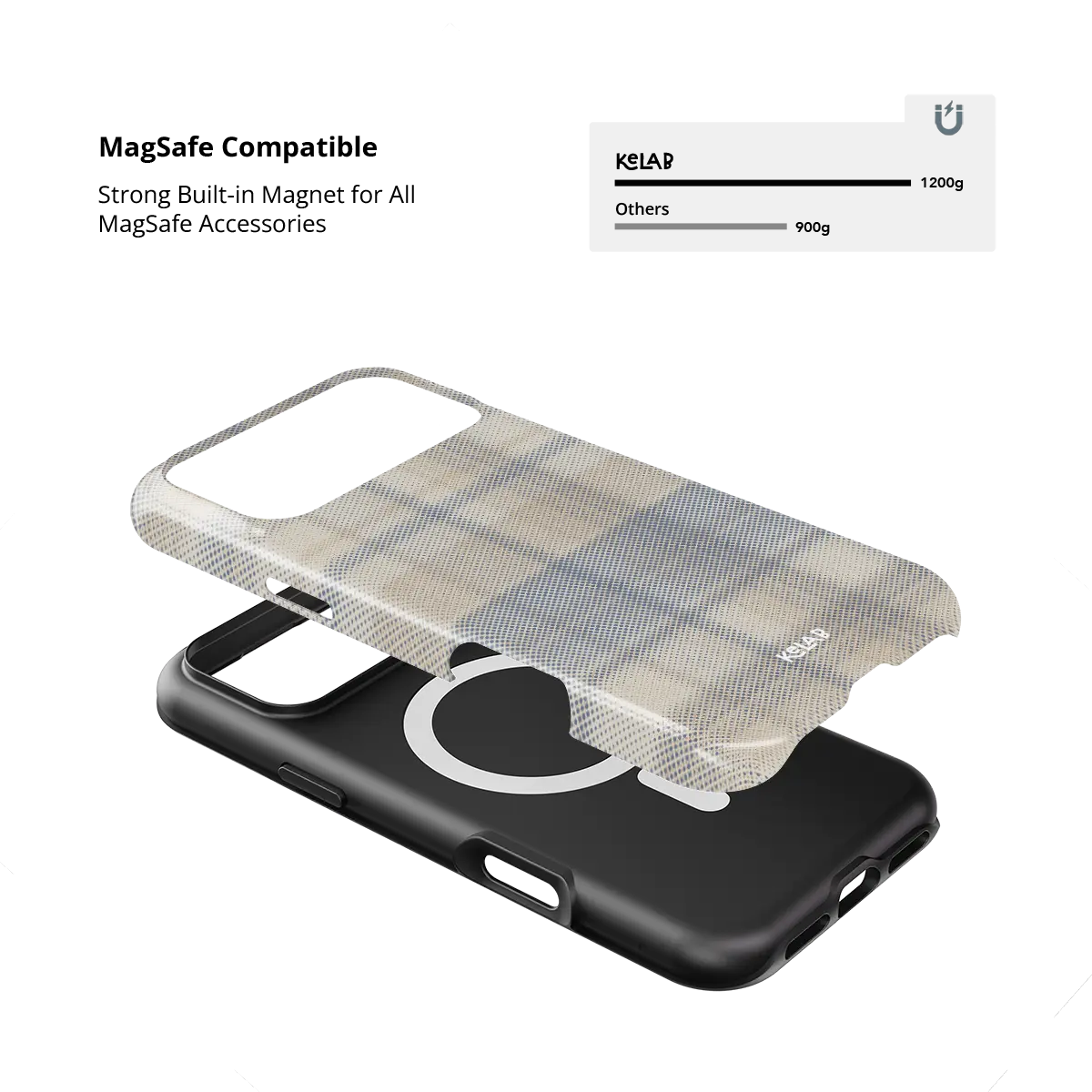 Oatmilk | Beige Flannel Plaid iPhone Case