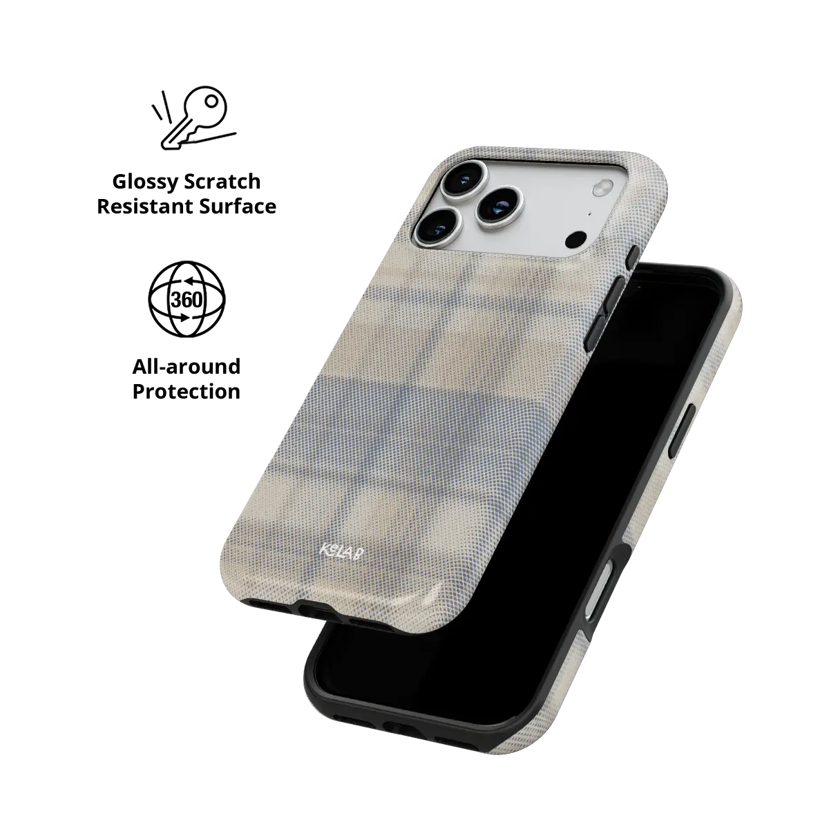 Oatmilk | Beige Flannel Plaid iPhone Case