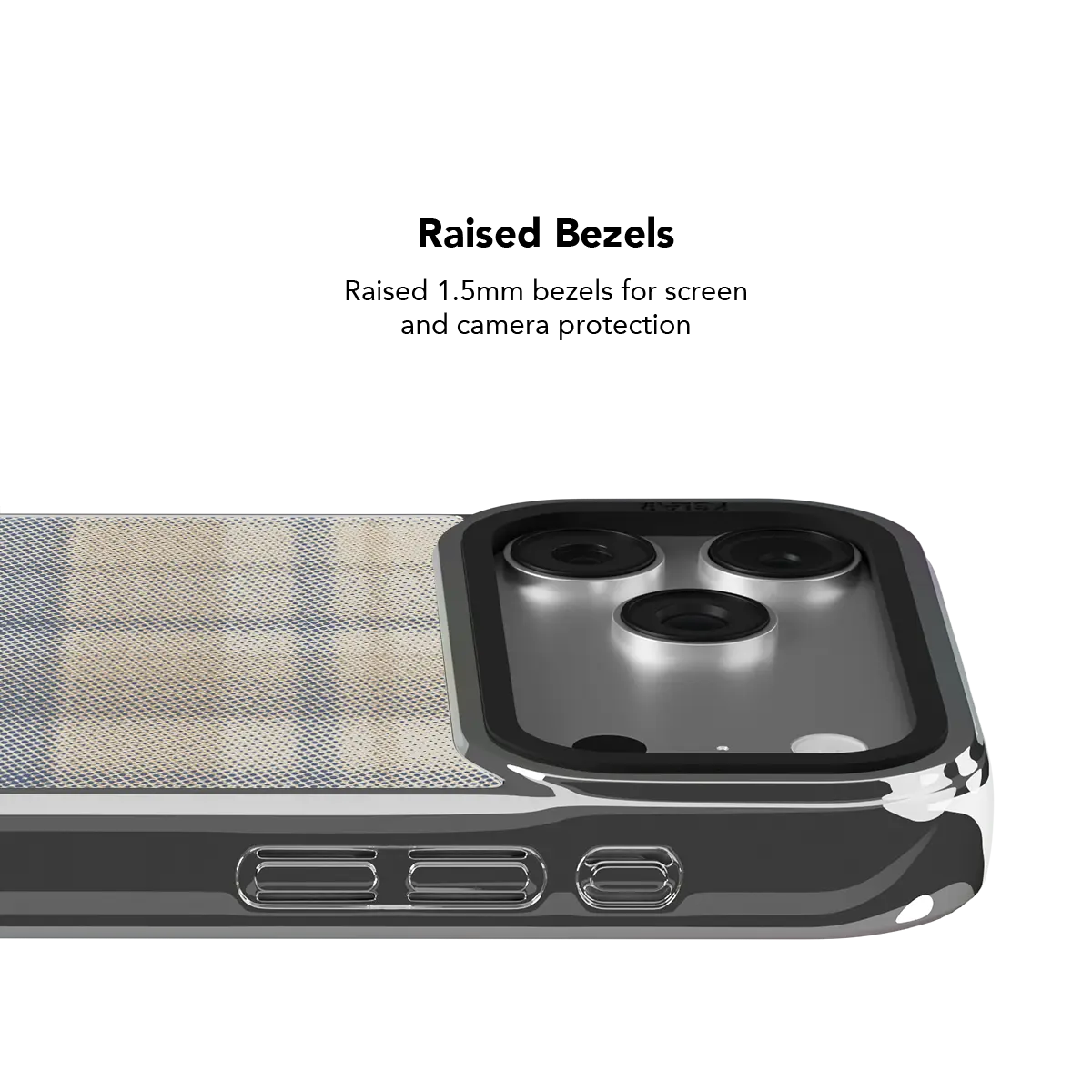 Oatmilk | Beige Flannel Plaid iPhone Case