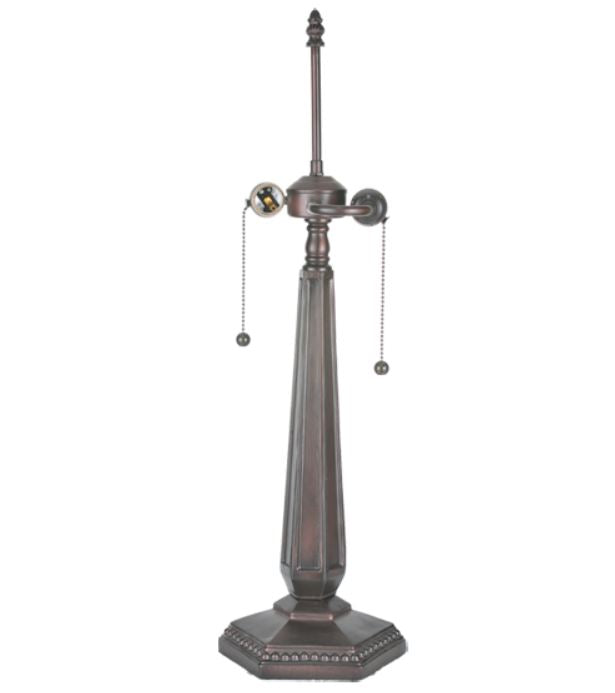 25 inchH HEX DIAMOND MISSION 2LT TABLE BASE