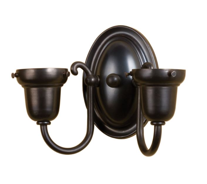 9 inchW 2 ARM WALL SCONCE