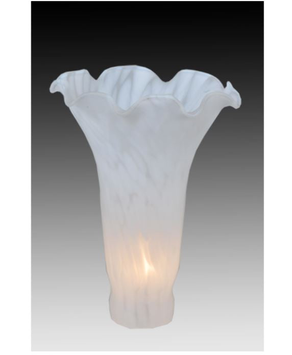 Meyda Tiffany Lighting Fixture, Metal, 4in Width x 6in Height, White, Model 10171