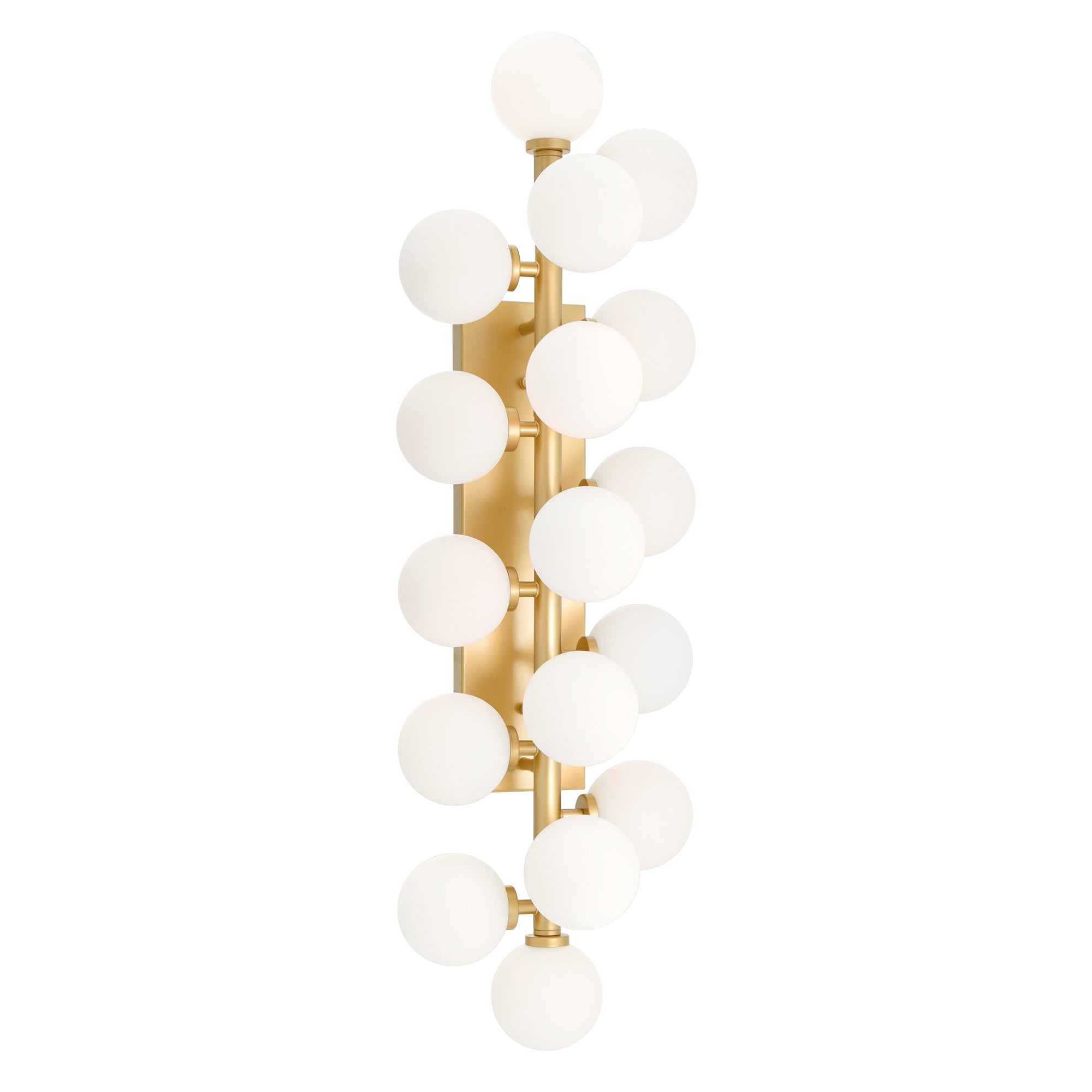 17 Light Wall Sconce with Satin Gold finish