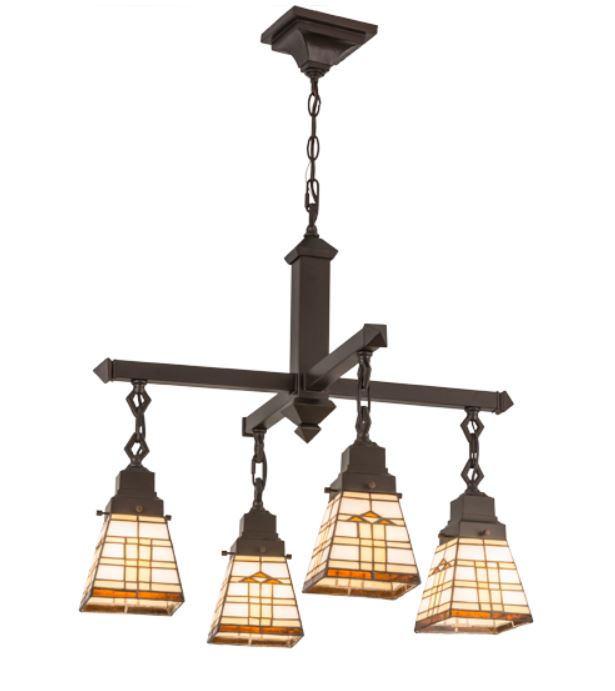 26 inchW Arrowhead Mission 4 LT Chandelier
