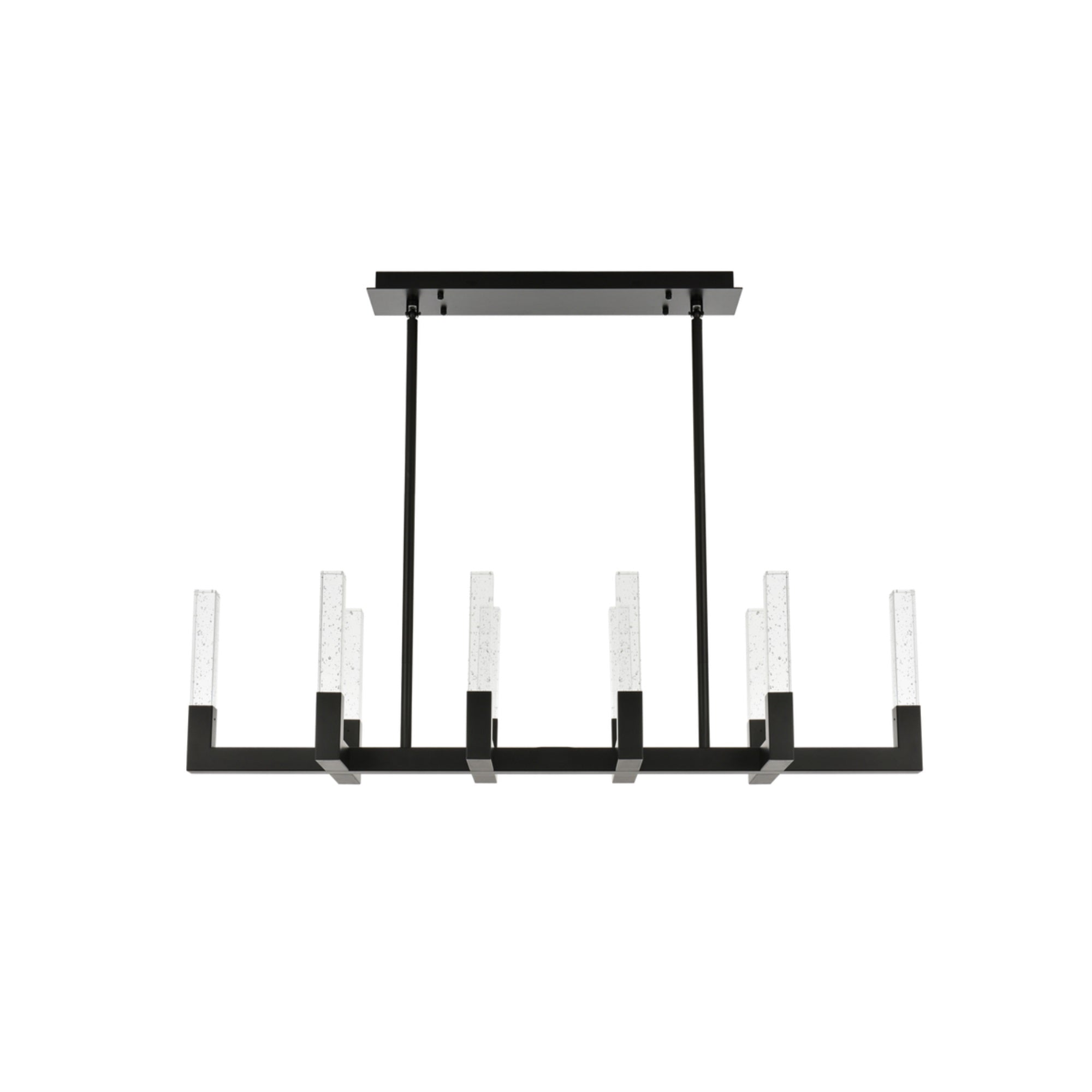 Elegant Lighting Noemi Adjustable LED Pendant Light, 48 inch, Black, Model 1030G48BK