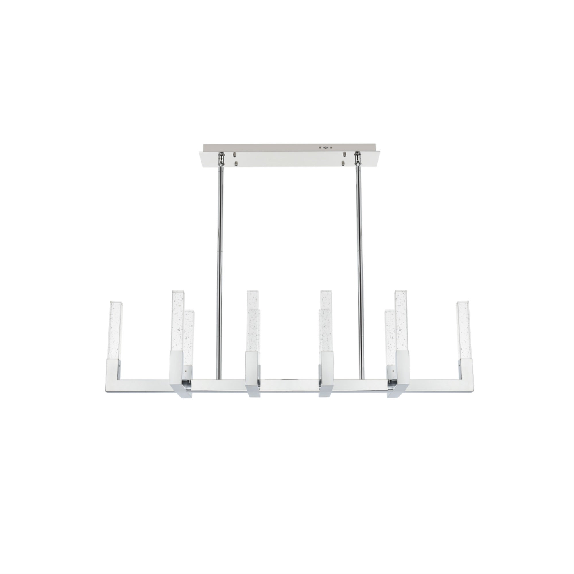 Elegant Lighting Noemi 48in Adjustable LED Pendant Light, Chrome, Model 1030G48C