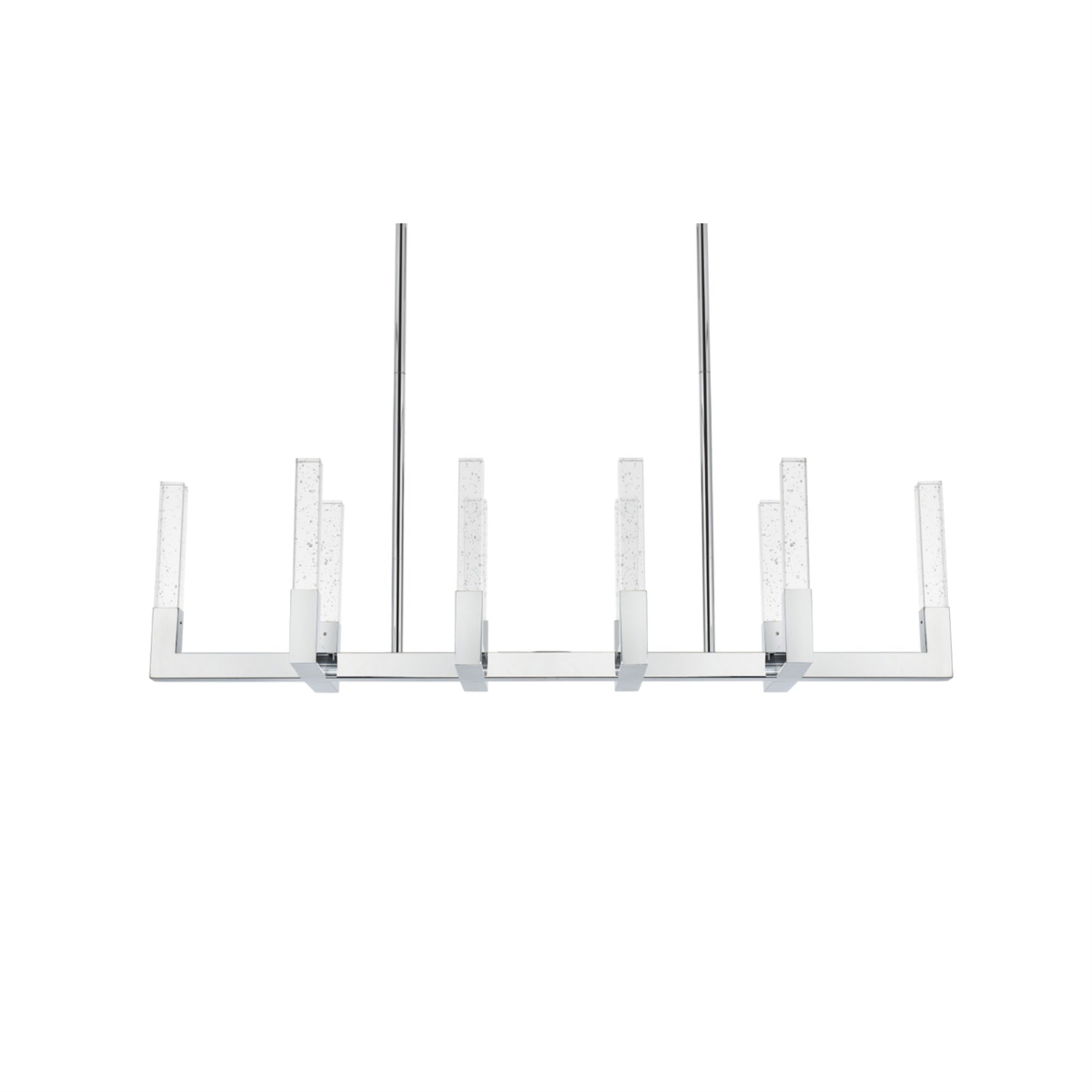 Elegant Lighting Noemi 48in Adjustable LED Pendant Light, Chrome, Model 1030G48C