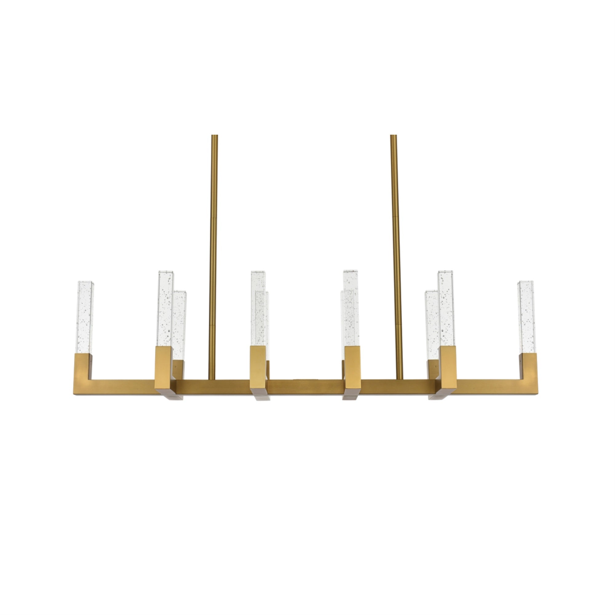 Elegant Lighting Noemi Adjustable LED Pendant, 48 inch, Satin Gold, Model 1030G48SG