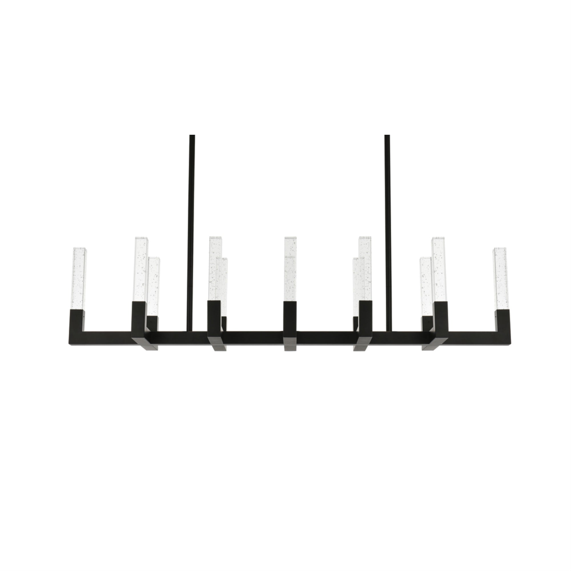 Elegant Lighting Noemi LED Pendant Light, 54 inch, Adjustable, Black Finish