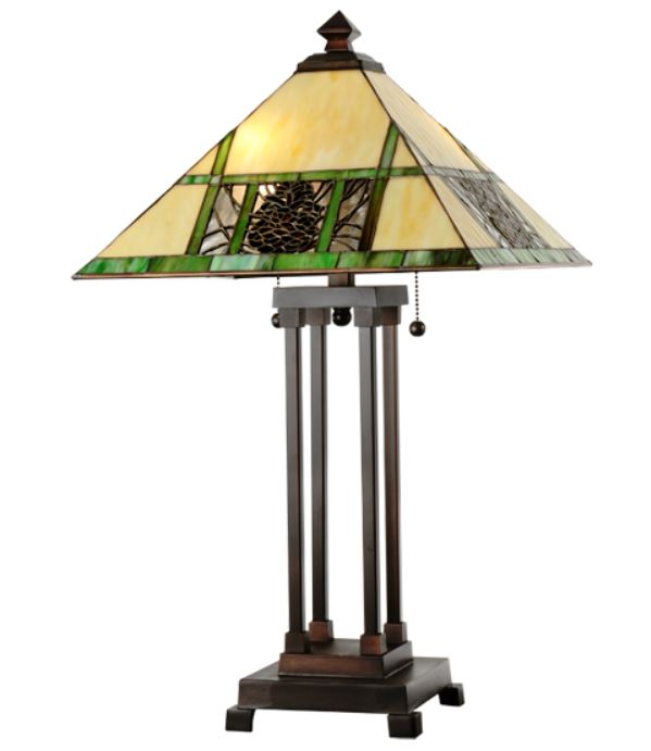 25 inchH Pinecone Ridge Table Lamp