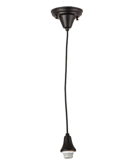 5 inchW Textured Black 1 LT Pendant Hardware
