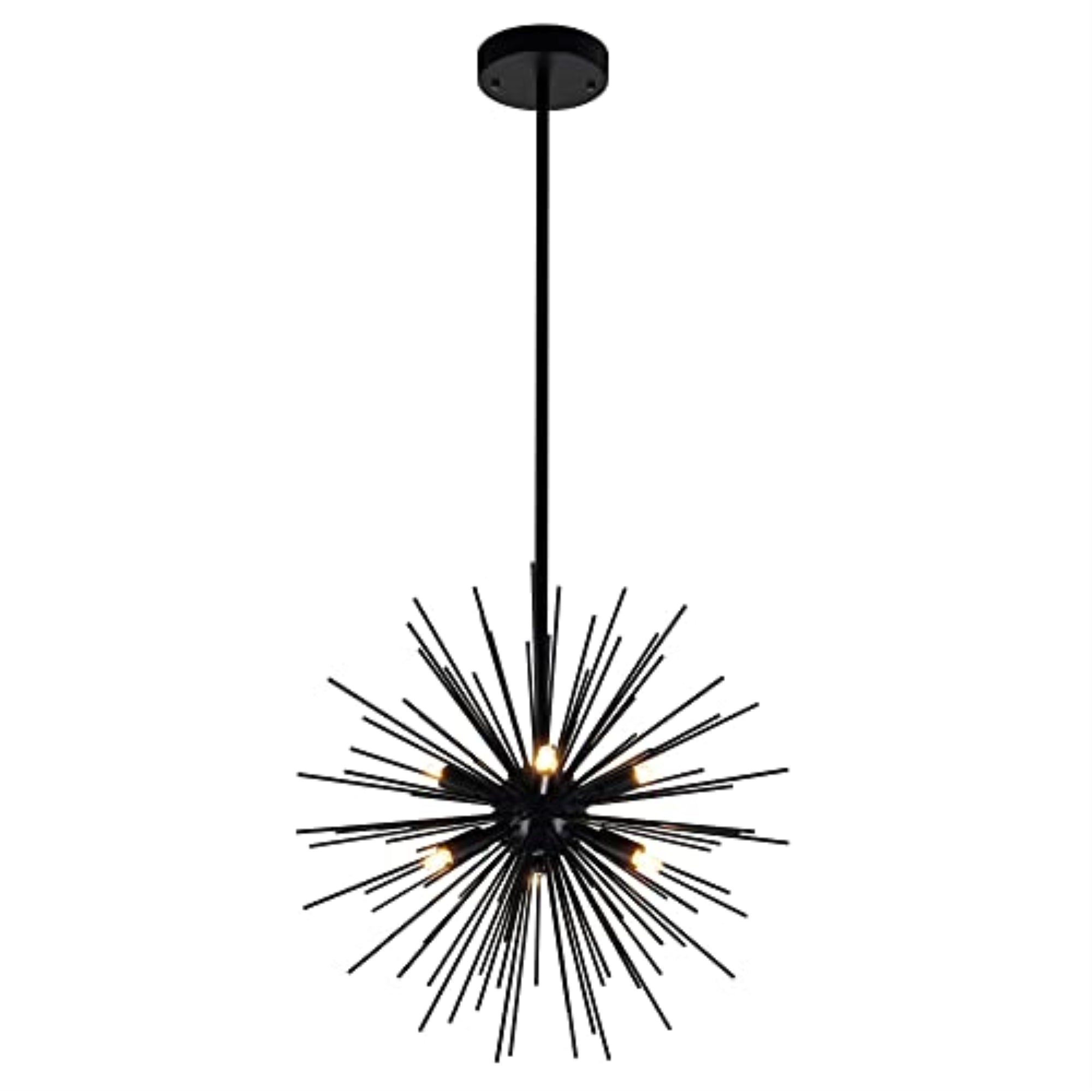 Savannah 6 Light Chandelier With Black Finish