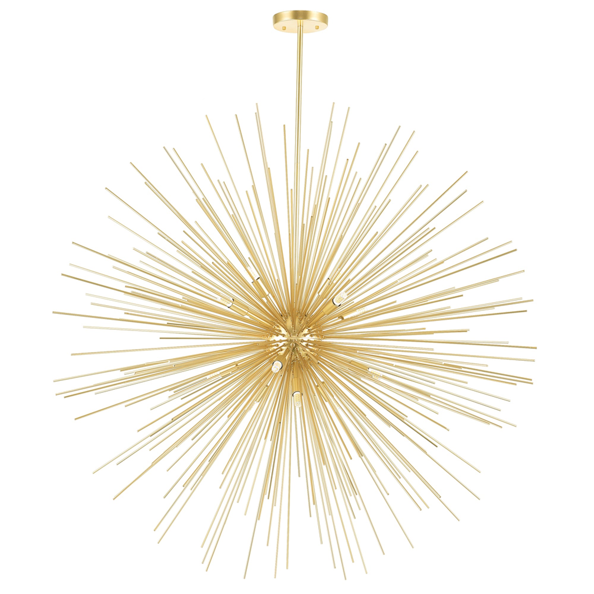 14 Light Chandelier with Gold Leaf Finish