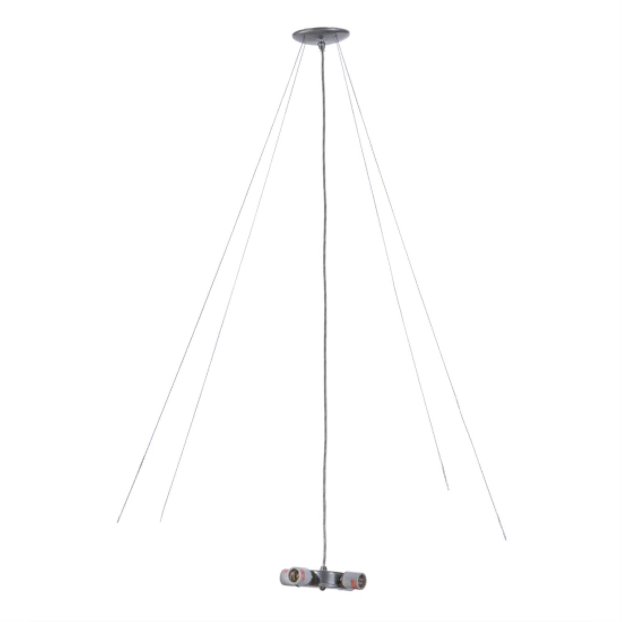 Brushed Nickel 4 LT Inverted Pendant Hardware