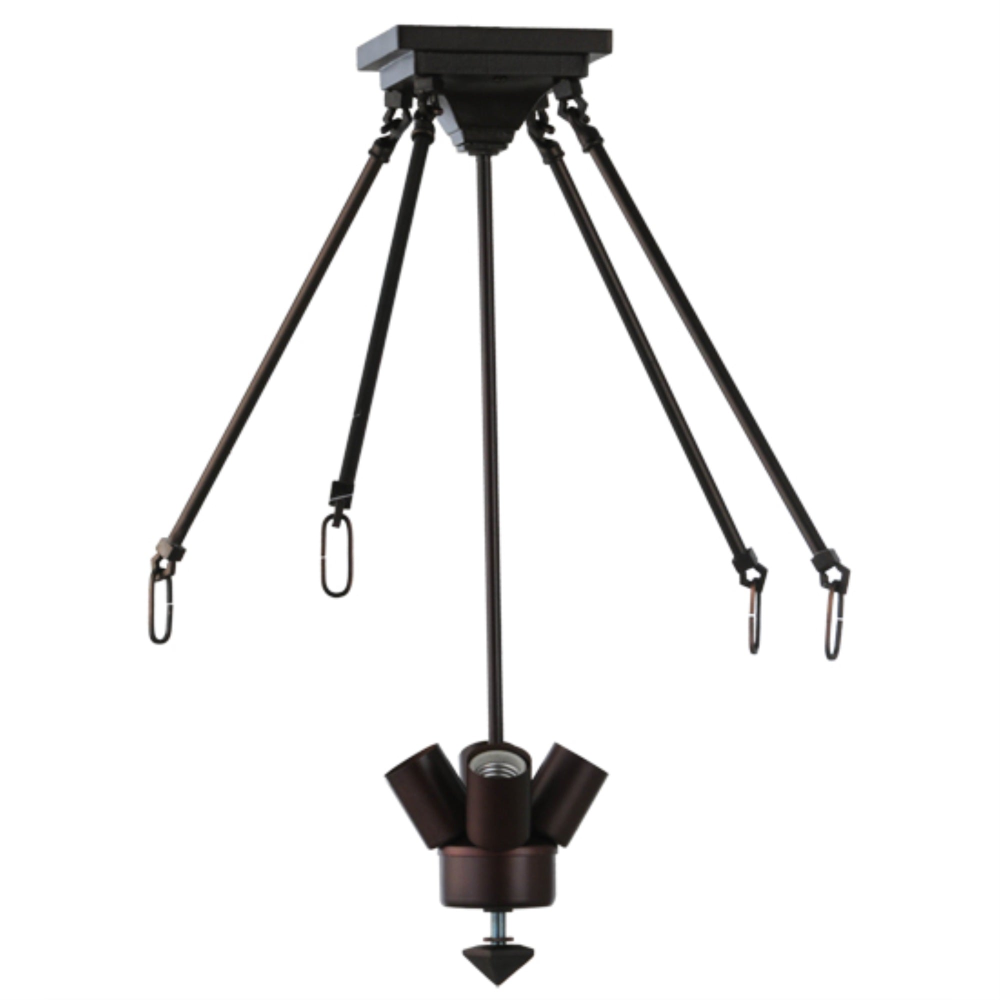22 inchH MAHOGANY BRONZE 4 LIGHT SEMIFLUSHMOUNT HARDWARE