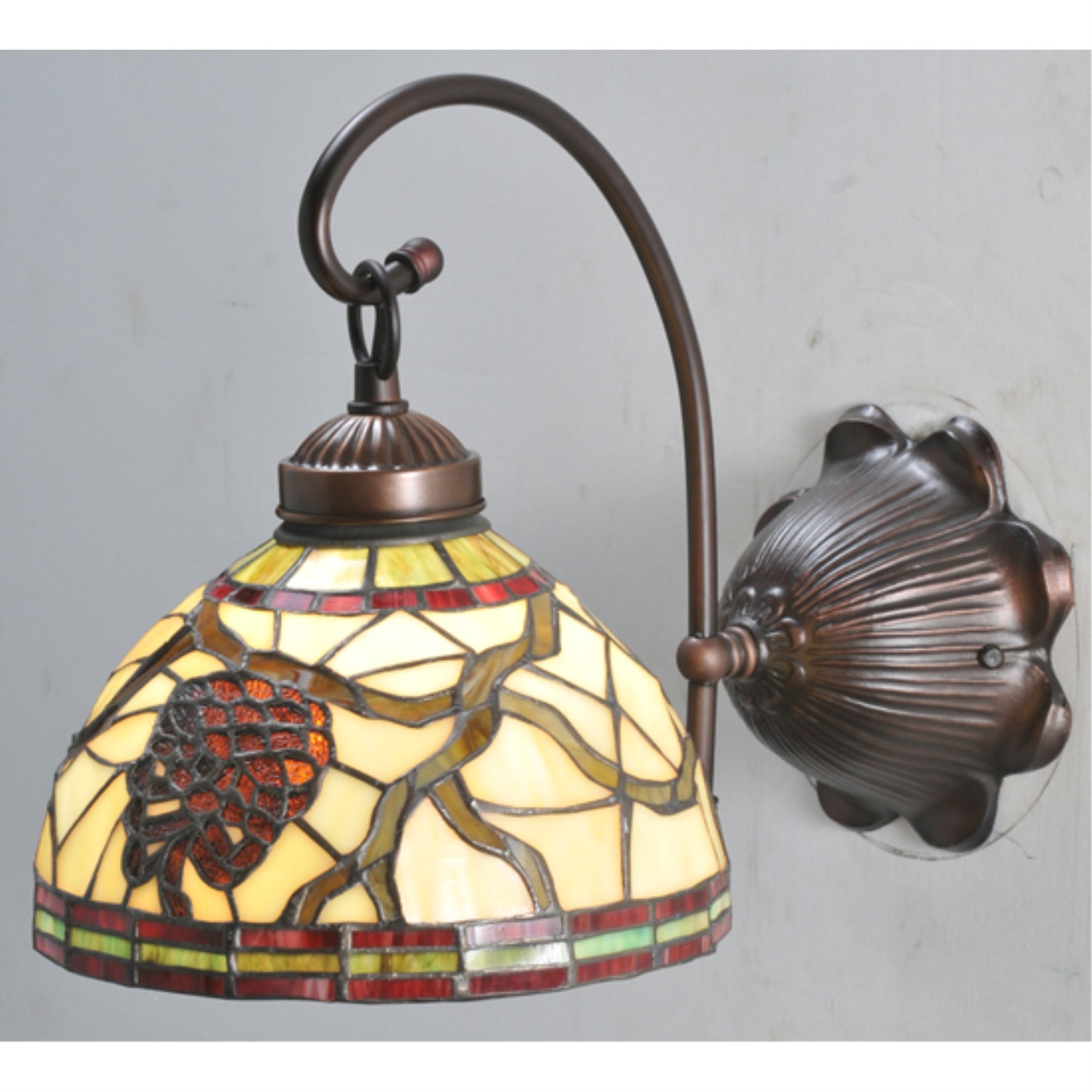Meyda Tiffany Lighting 106289 Metal Fixture 8in Width Mahogany Bronze Finish